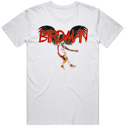 Birdman White Retro Graphic Unisex Cotton White Classic T Shirt