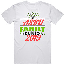Asku Family Reunion Retro Graphic Unisex Cotton White Classic T Shirt