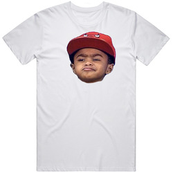 Derrick Rose Wears T Shirt Son Meme Face Basketball Retro Graphic Unisex Cotton White Classic T Shirt