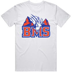 Blue Mountain Bms Retro Graphic Unisex Cotton White Classic T Shirt