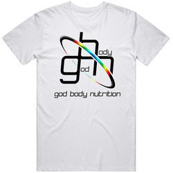 God Body Logo Retro Graphic Unisex Cotton White Classic T Shirt