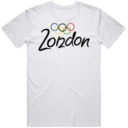London 2012 Summer Olympics Retro Graphic Unisex Cotton White Classic T Shirt