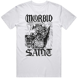 Morbid Saint Heavy Metal Death Retro Graphic Unisex Cotton White Classic T Shirt