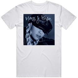 Mary K Blige My Life Retro 90s Rap Album Cover Retro Graphic Unisex Cotton White Classic T Shirt