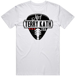 Number One Terry Kath Legendary Guitarist Bass Guitar Player Fan Retro Graphic Unisex Cotton White Classic T Shirt