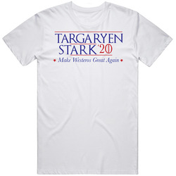 Game Of Thrones Targaryen Stark 2020 Make Westeros Great Again Retro Graphic Unisex Cotton White Classic T Shirt