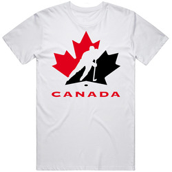 Hockey Canada Retro Graphic Unisex Cotton White Classic T Shirt