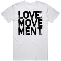 Switchfoot Love Is The Movement Retro Graphic Unisex Cotton White Classic T Shirt