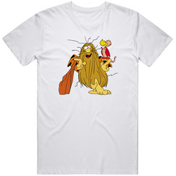 Captain Caveman Retro Graphic Unisex Cotton White Classic T Shirt