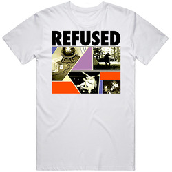 Refused Punk Rock Retro Retro Graphic Unisex Cotton White Classic T Shirt