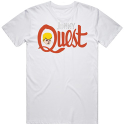 Johnny Quest Cartoon Hero Retro Graphic Unisex Cotton White Classic T Shirt