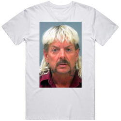 Joe Exotic Mugshot Retro Graphic Unisex Cotton White Classic T Shirt