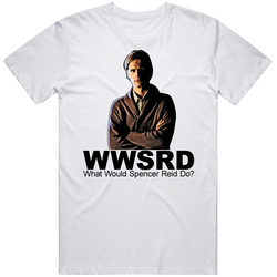What Would Spencer Reid Do Retro Graphic Unisex Cotton White Classic T Shirt