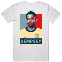 Clint Dempsey Usa World Cup Retro Graphic Unisex Cotton White Classic T Shirt
