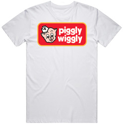 Piggly Wiggly Retro Graphic Unisex Cotton White Classic T Shirt Piggly Wiggly Retro Graphic Unisex Cotton White Classic T Shirt