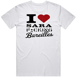 I Heart Sara F*cking Bareilles Retro Graphic Unisex Cotton White Classic T Shirt