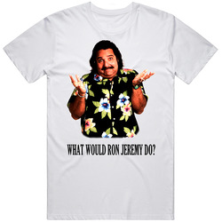 Ron Jeremy Retro Graphic Unisex Cotton White Classic T Shirt