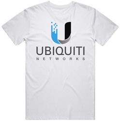 Ubiquiti Networks Inc Stock Retro Graphic Unisex Cotton White Classic T Shirt