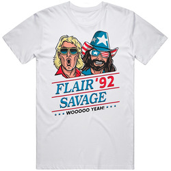 Flair Savage 1992 Woo Yeah Retro Graphic Unisex Cotton White Classic T Shirt