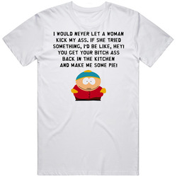 Eric Cartman South Park Quote Retro Graphic Unisex Cotton White Classic T Shirt