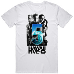 Hawaii Five O Action Drama Tv Show Retro Graphic Unisex Cotton White Classic T Shirt