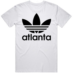 Atlanta Best City Adidas Logo Retro Graphic Unisex Cotton White Classic T Shirt