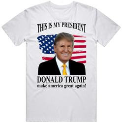Trump Retro Graphic Unisex Cotton White Classic T Shirt
