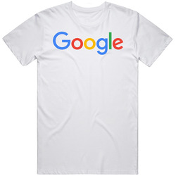 Google Logo Retro Graphic Unisex Cotton White Classic T Shirt