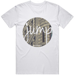 Jumpflatiron Retro Graphic Unisex Cotton White Classic T Shirt