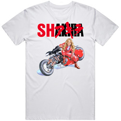 Shakira Akira Anime Funny Meme Retro Graphic Unisex Cotton White Classic T Shirt