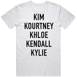 kardashian tshirt long white Retro Graphic Unisex Cotton White Classic T Shirt