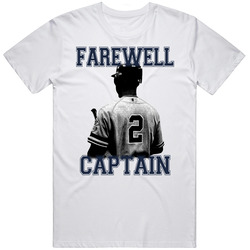 Farewell Captain Jeter Retro Graphic Unisex Cotton White Classic T Shirt