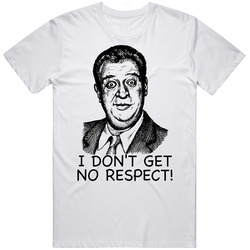 Rodney Dangerfield No Respect Retro Graphic Unisex Cotton White Classic T Shirt