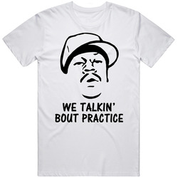 Allen Iverson Practice Basketball Retro Graphic Unisex Cotton White Classic T Shirt