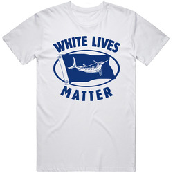 Marlin Retro Graphic Unisex Cotton White Classic T Shirt