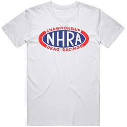 Nhra Drag Racing Retro Graphic Unisex Cotton White Classic T Shirt