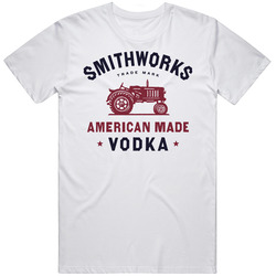 Smithworks Vodka American Liquor Alcohol Lovers Retro Graphic Unisex Cotton White Classic T Shirt