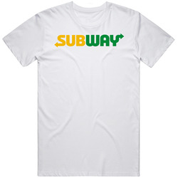 Subway Allentown Pennsylvania Restaurant Retro Graphic Unisex Cotton White Classic T Shirt