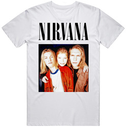 Funny Nirvana Hanson Mashup 90's Pop Punk Band Fan V2 Retro Graphic Unisex Cotton White Classic T Shirt