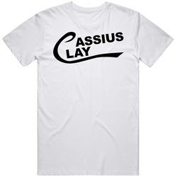 Cassius Clay Retro Muhammad Ali Boxing Legend Retro Graphic Unisex Cotton White Classic T Shirt