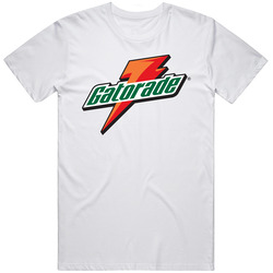 White Gatorade Drinking Energy Logo Apparel Retro Graphic Unisex Cotton White Classic T Shirt