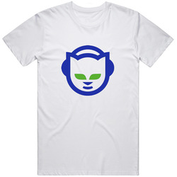 Napster Retro Graphic Unisex Cotton White Classic T Shirt