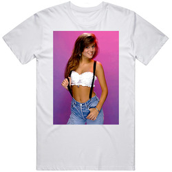 Saved By The Bell Kelly Kapowski Retro Graphic Unisex Cotton White Classic T Shirt