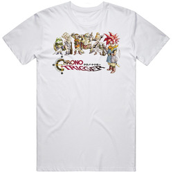 Chrono Trigger Video Game Retro Graphic Unisex Cotton White Classic T Shirt