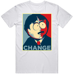 South Park Randy Marsh Change Tv Show Retro Graphic Unisex Cotton White Classic T Shirt