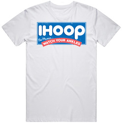 Ihoop So Please Watch Your Ankles Funny Basketball Worn Look Retro Graphic Unisex Cotton White Classic T Shirt