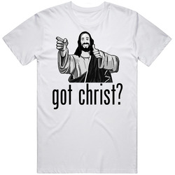 Got Christ Clerks Ii Jay Silent Bob Retro Graphic Unisex Cotton White Classic T Shirt