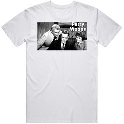Perry Mason Classic Tv Show Retro Graphic Unisex Cotton White Classic T Shirt