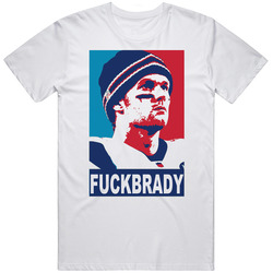 Fuck Tom Brady Cheater Deflate Gate Football Retro Graphic Unisex Cotton White Classic T Shirt