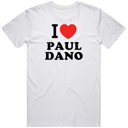 I Heart Paul Dano Action Movie Star Actor Fan Retro Graphic Unisex Cotton White Classic T Shirt